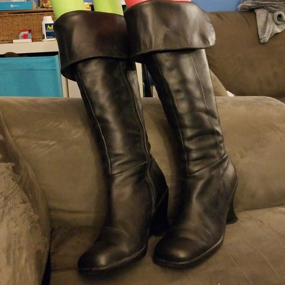 Fluevog Black Pirate Boots